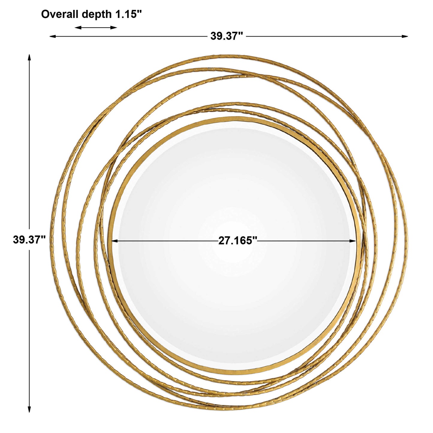 Whirlwind Round Mirror