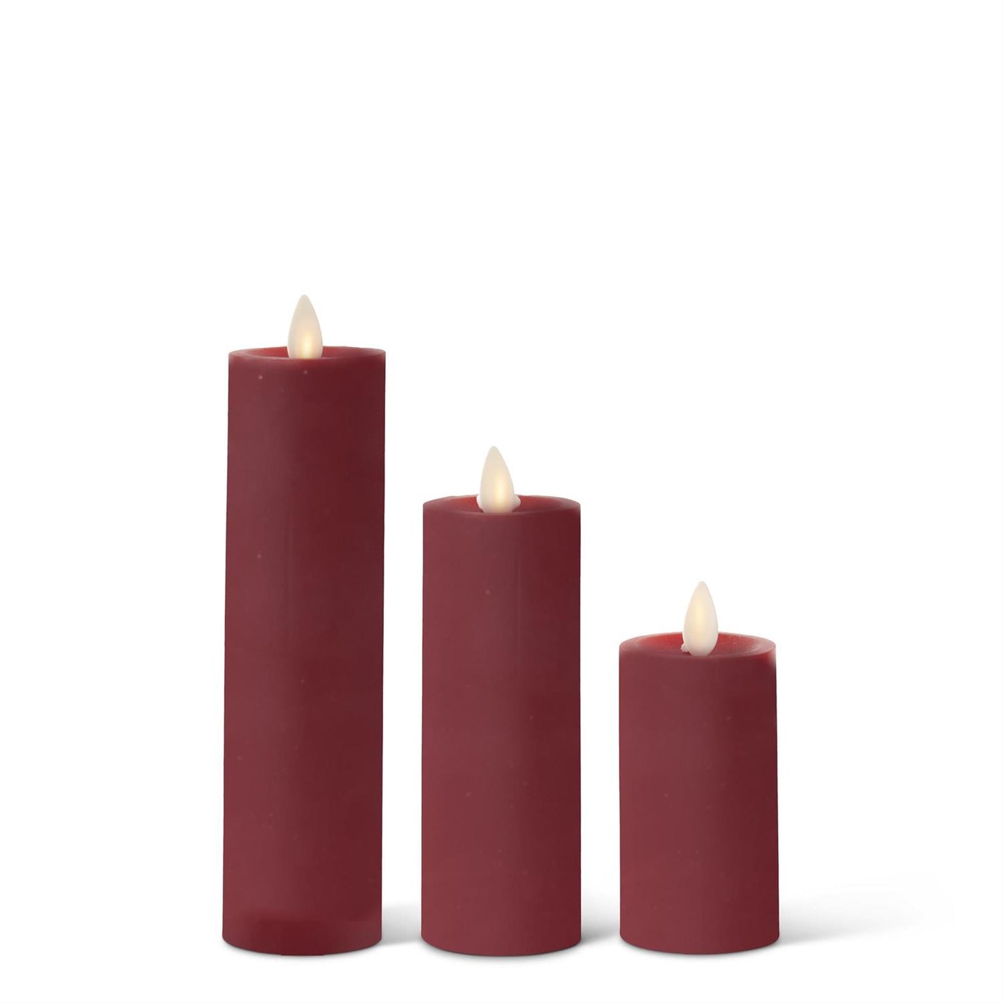 Luminara Burgundy Candles