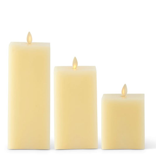 Ivory Luminara Candle