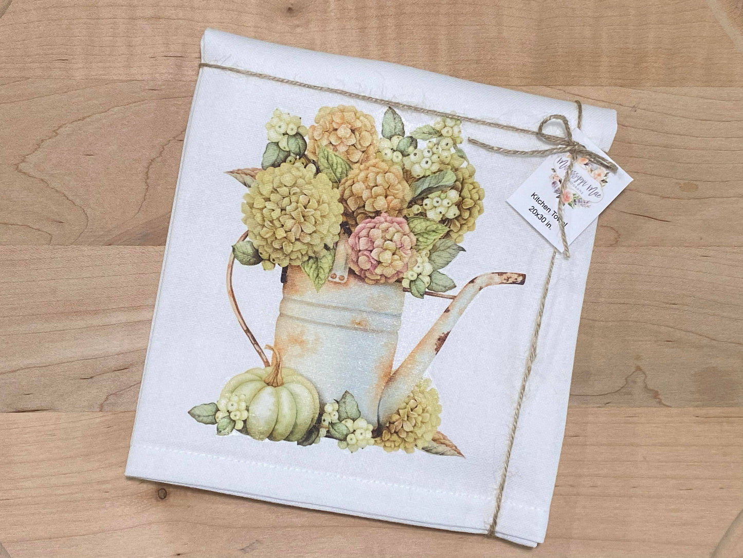 Fall Hydrangea Kitchen Towel