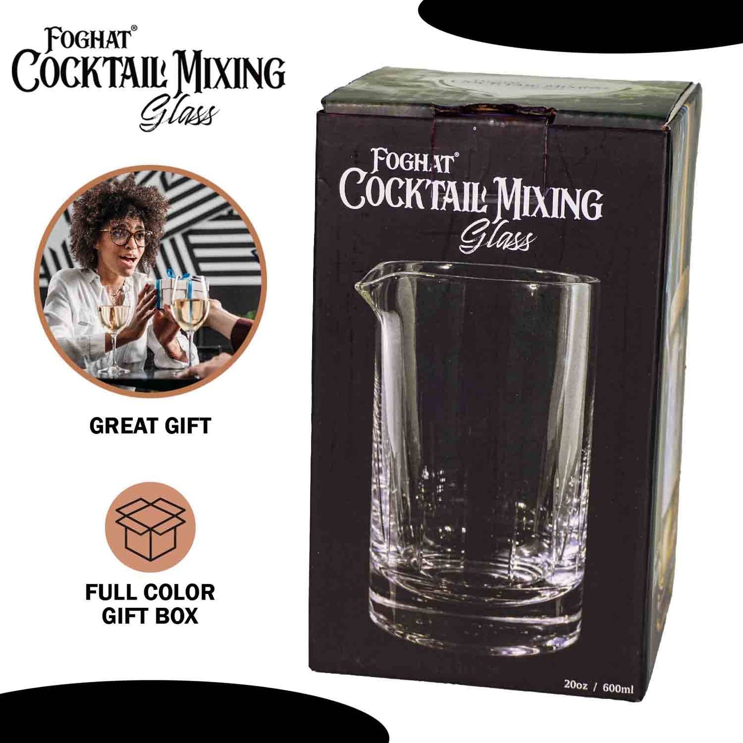 Foghat Cocktail Mixing Glass