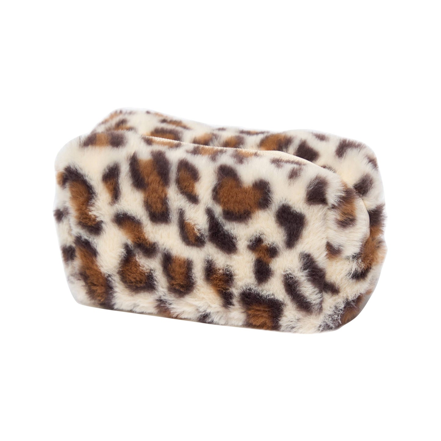 Fuzzy Leopard Cosmetic Bag for Tweens!: Pink