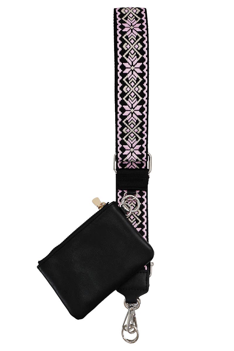 Petite Geometric Finewoven Pochette Cross Belt Bag