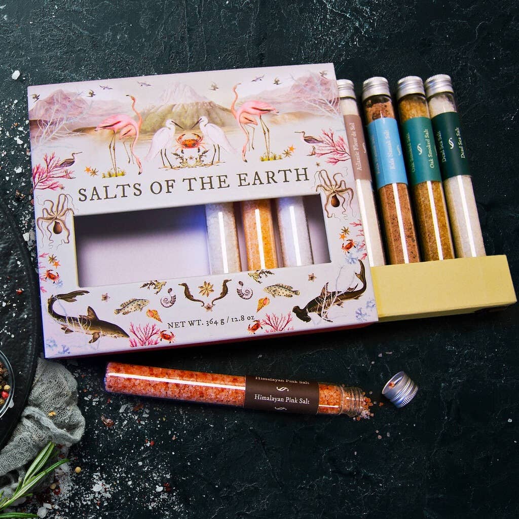 Salts of the Earth | Exotic Salt Collection from Around the Globe | 8-Pack Gift Set