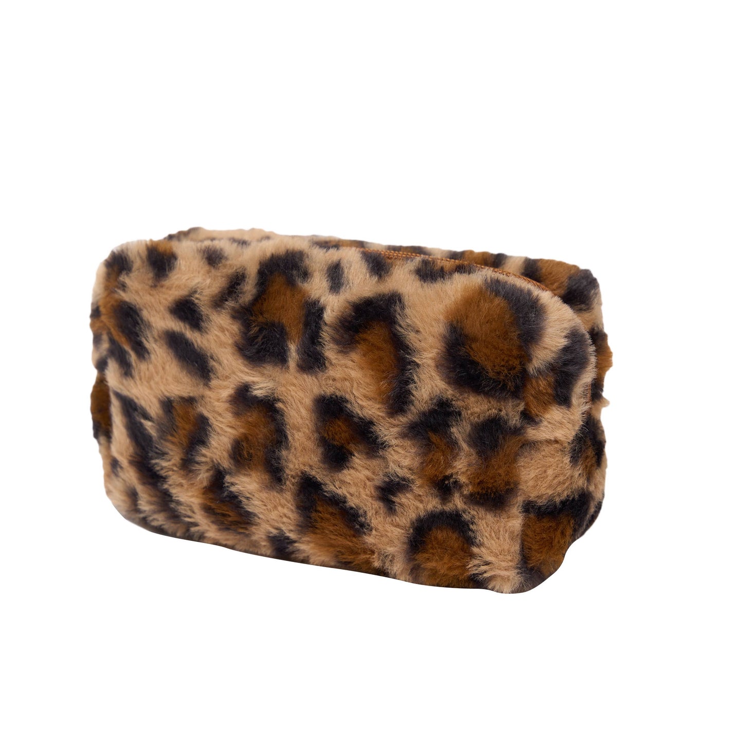 Fuzzy Leopard Cosmetic Bag for Tweens!: Pink