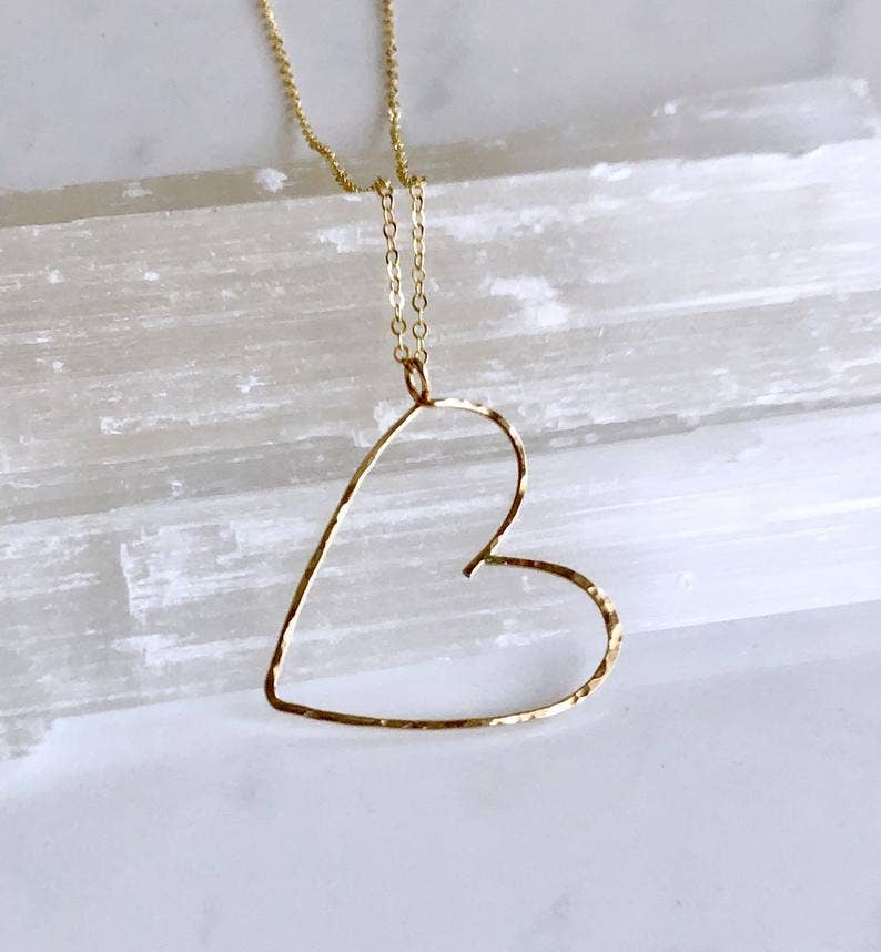 Sideways Heart Necklace