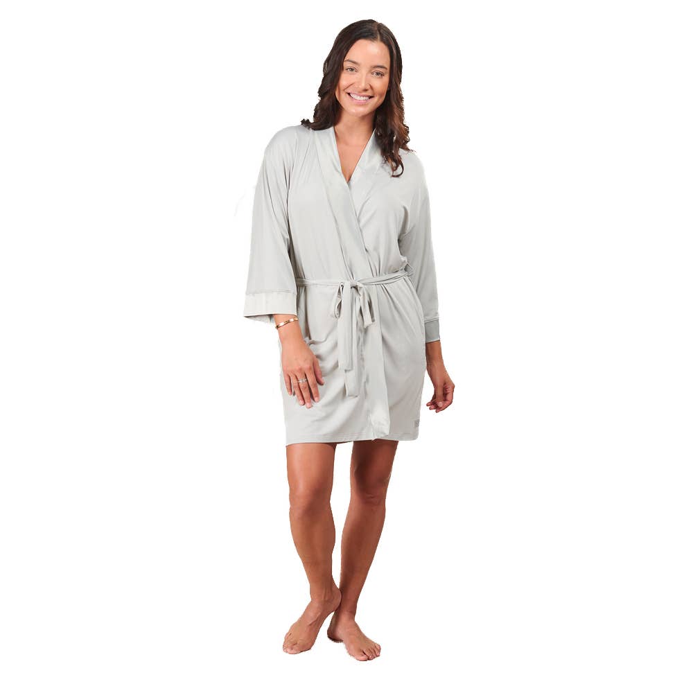 Bamboo Kimono Robe: Small/Medium / Pink