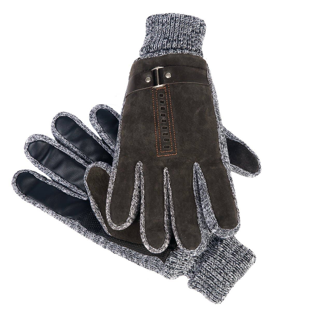 Suede Oscar Gloves: Black