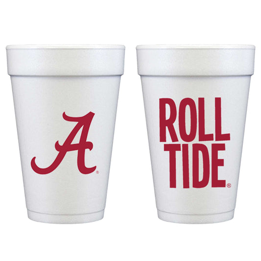 University of Alabama/Roll Tide (10 ct bag)Foam Cup