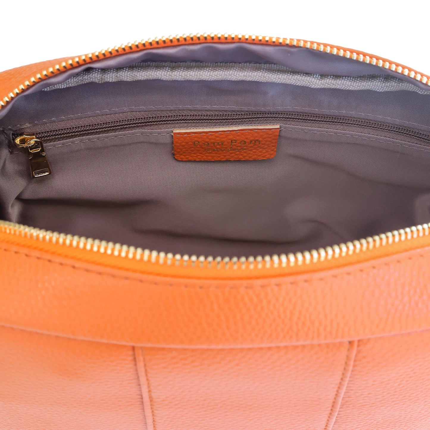 Pom Pom London City Plus Bag Orange & Strap Blue & Orange G