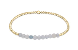 Gold Bliss 2mm Bead Gemstone Bracelet