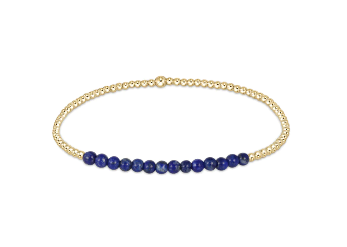 Gold Bliss 2mm Bead Gemstone Bracelet