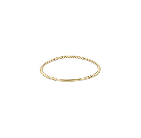 Bliss Bar Gold Bead Bracelet