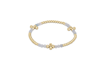 Signature Cross Gold Bliss Pattern 2.5mm Bead Bracelet