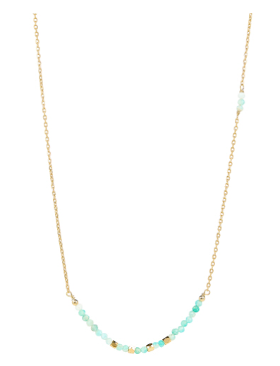 Amazonite Gold Necklace