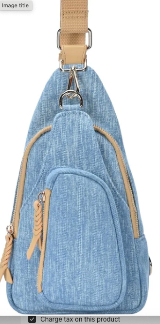 Denim Sling Bag