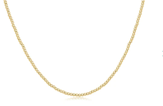 15" Choker Classic Gold 2mmNecklace