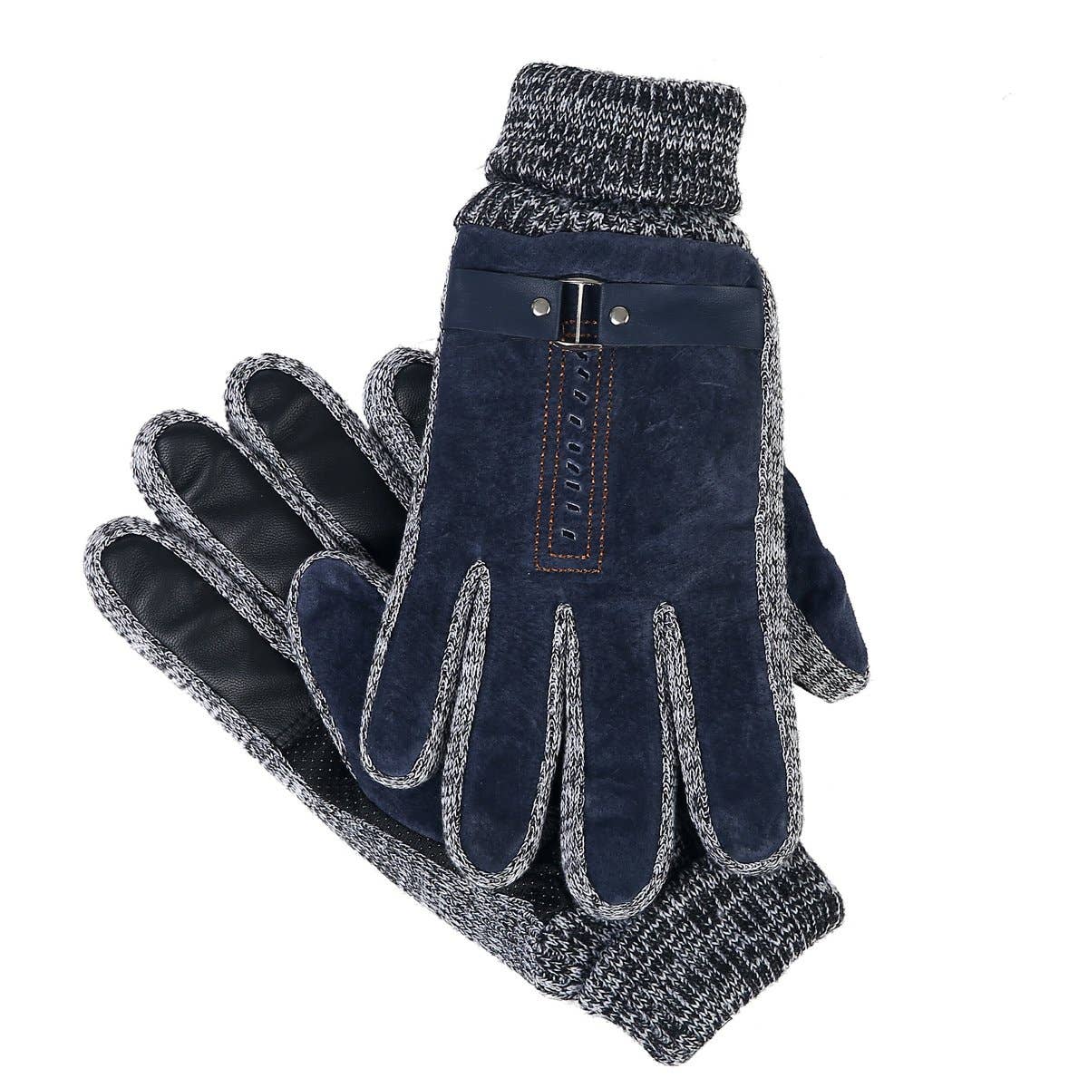 Suede Oscar Gloves: Black