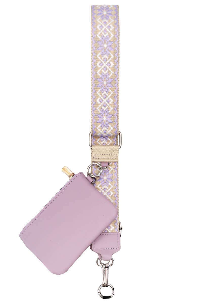 Petite Geometric Finewoven Pochette Cross Belt Bag