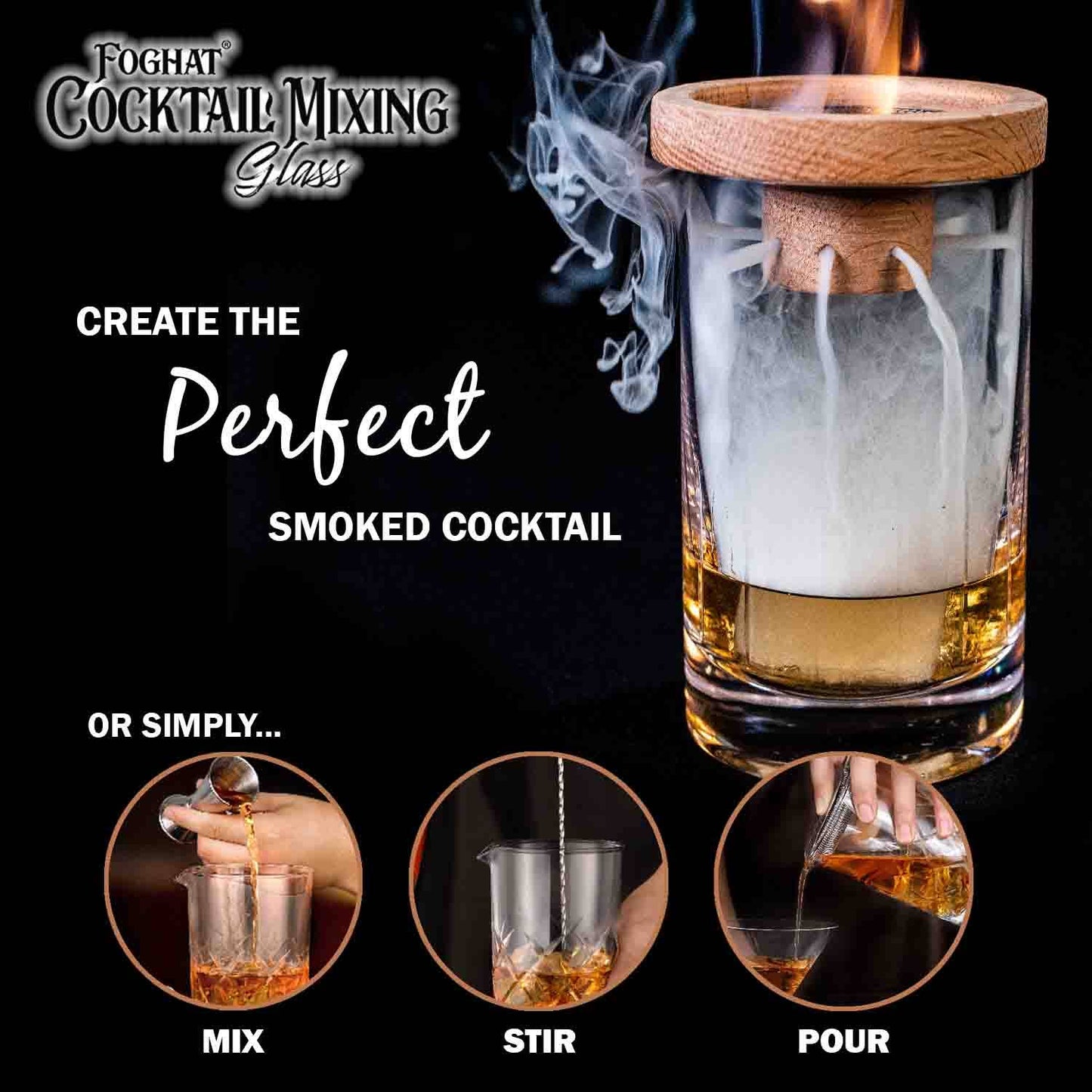 Foghat Cocktail Mixing Glass