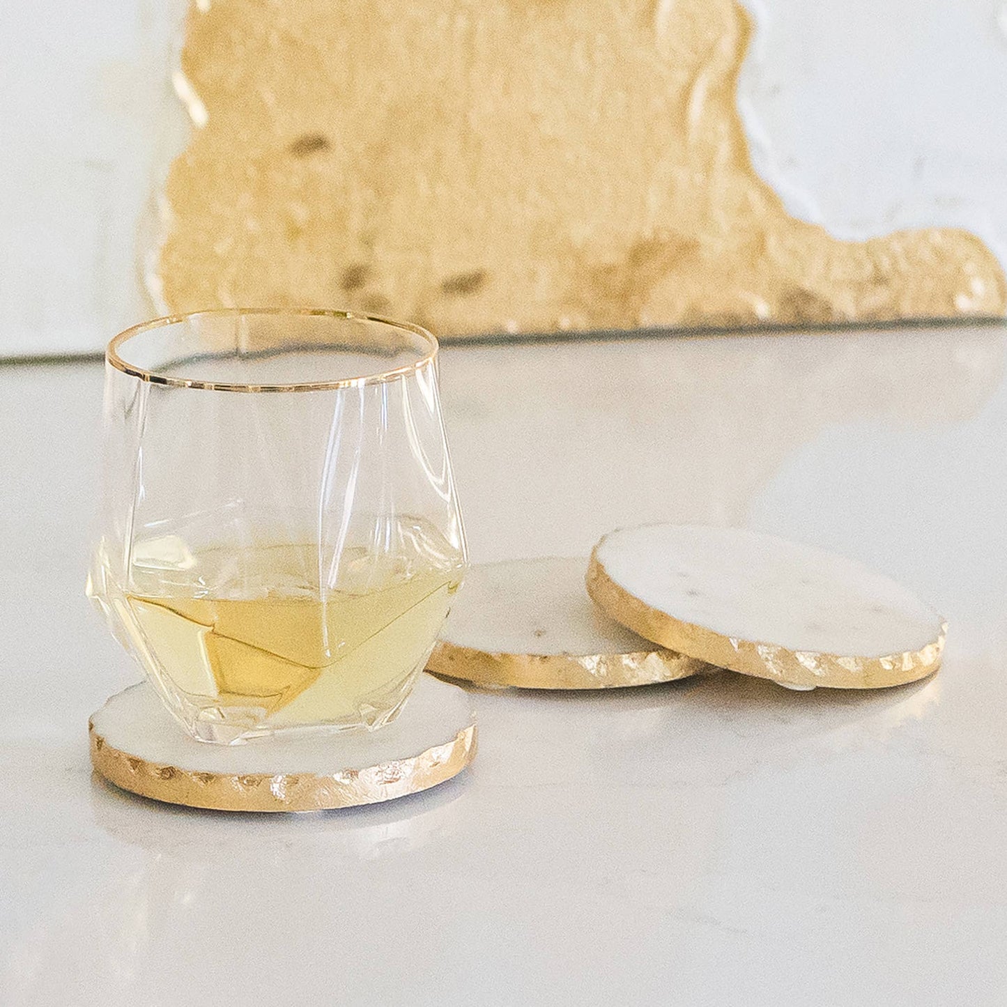 Coasters Marble & Gold