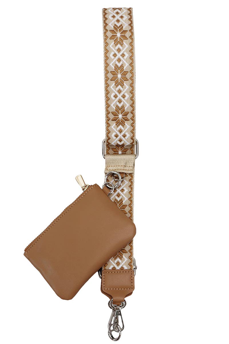 Petite Geometric Finewoven Pochette Cross Belt Bag