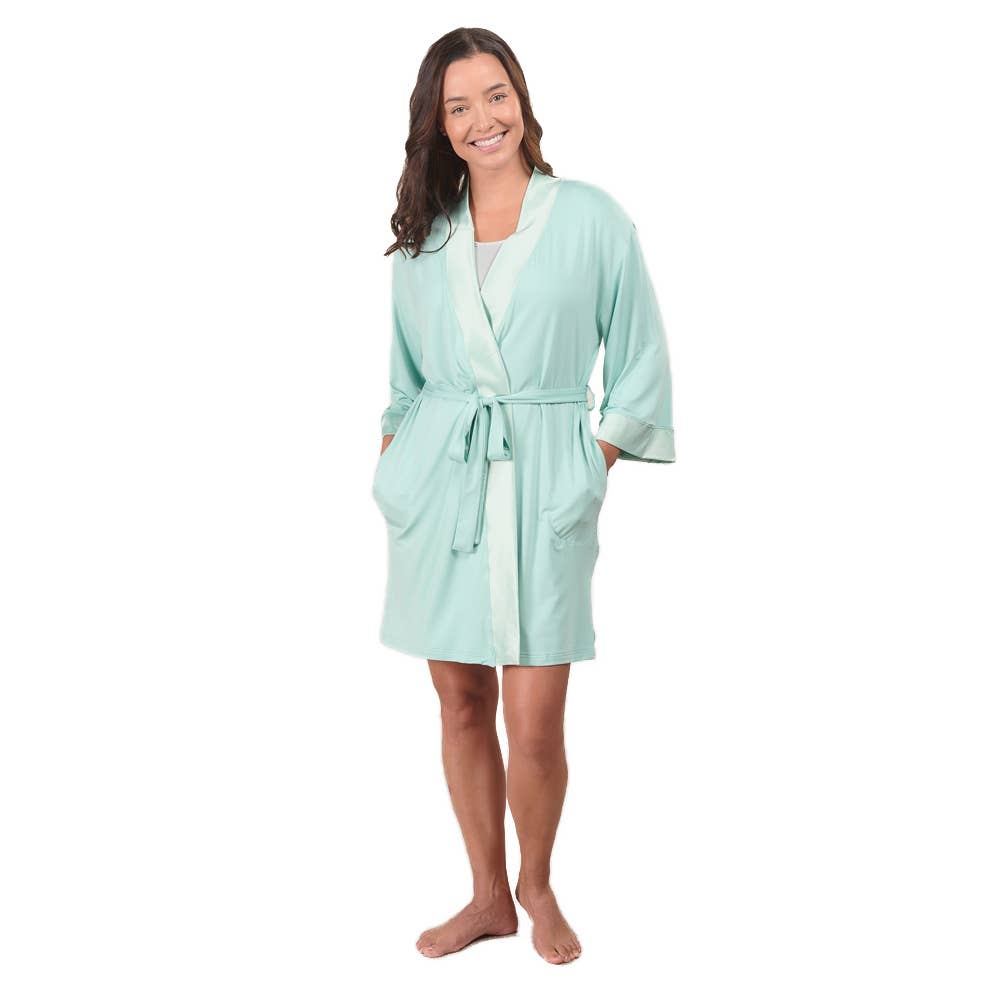 Bamboo Kimono Robe: Small/Medium / Pink