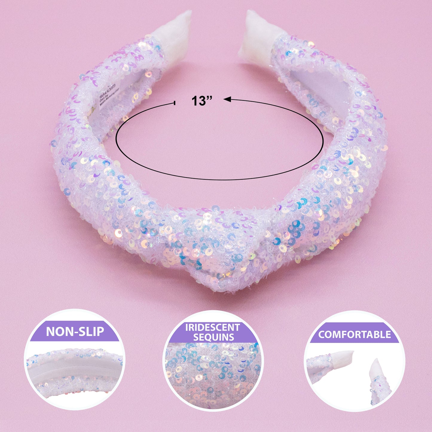 Sparkly Sequin Knot Headband