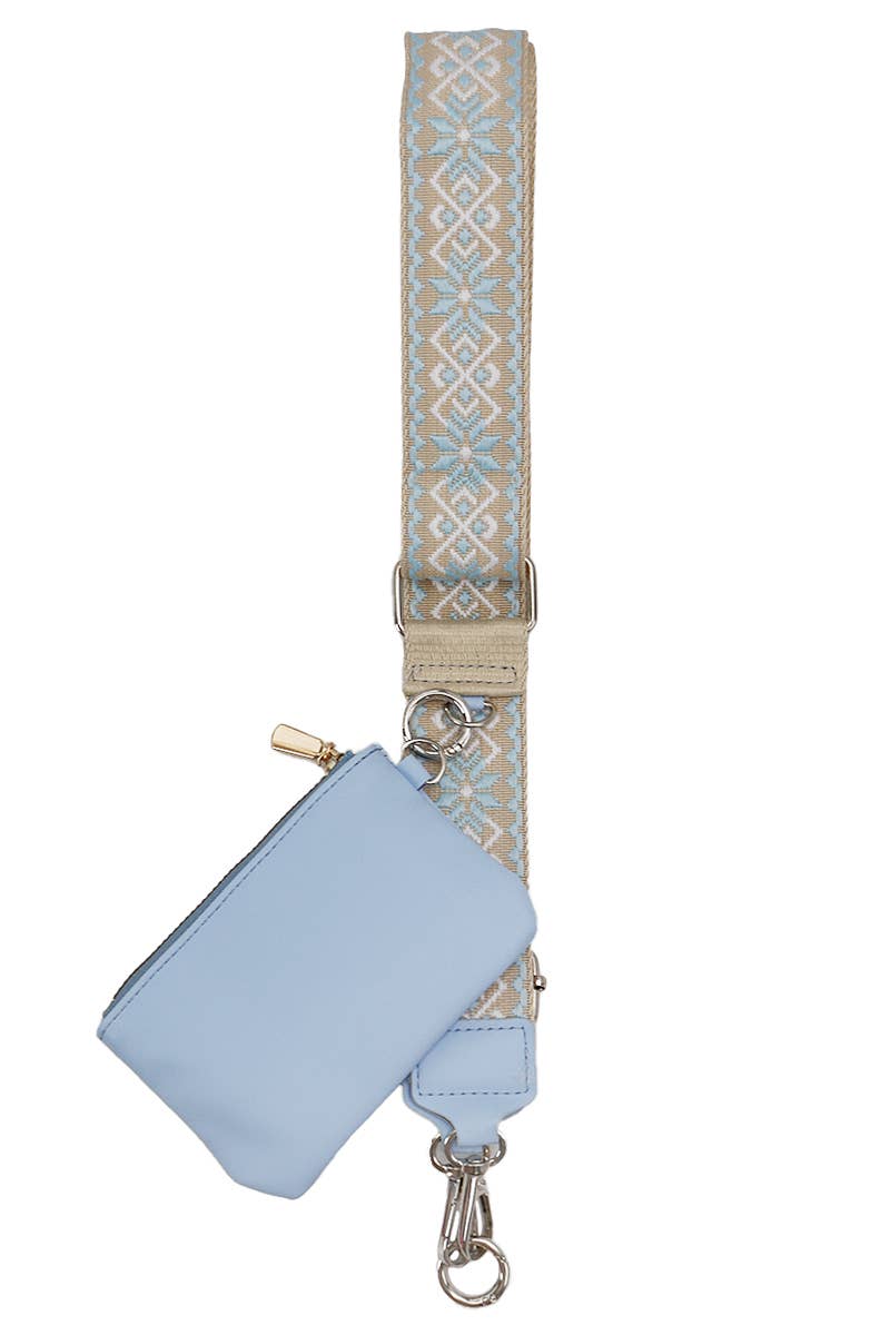 Petite Geometric Finewoven Pochette Cross Belt Bag