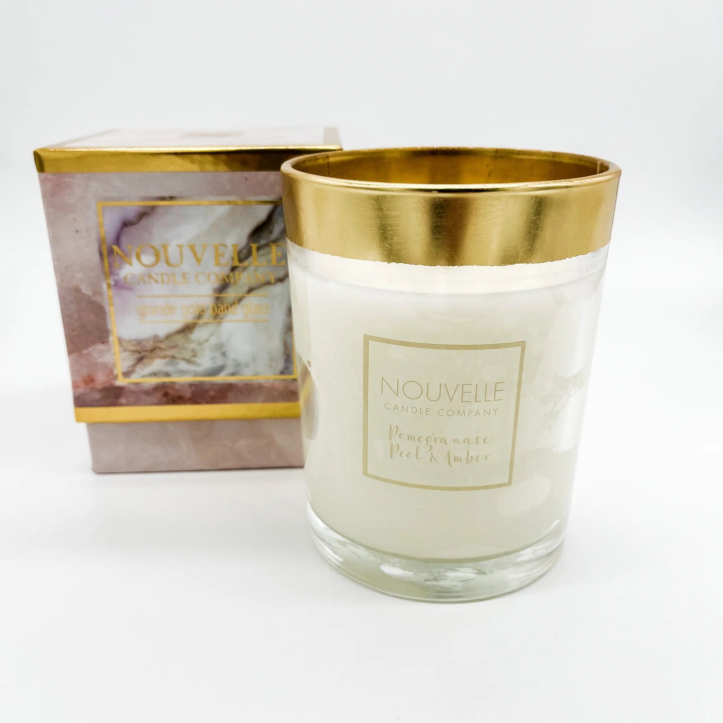 Gold Band Candle 8oz Nouvelle