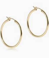 Hoop Round Gold 2"