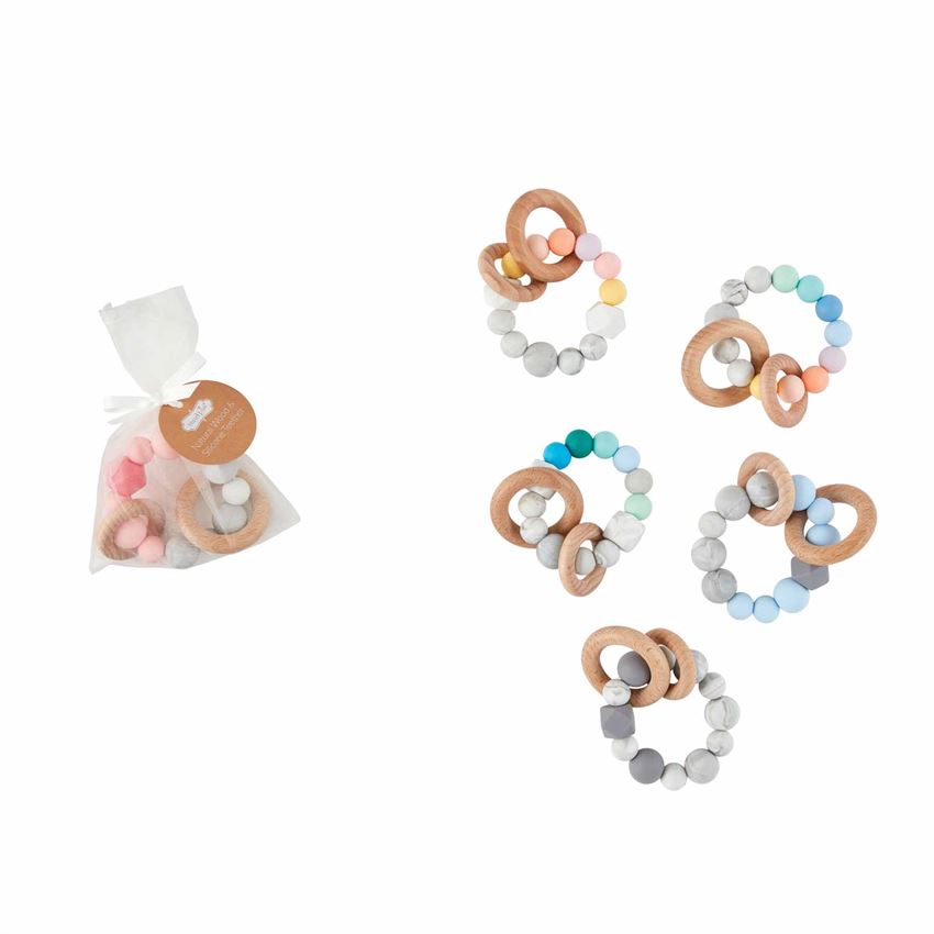 Silicone & Wood Teether