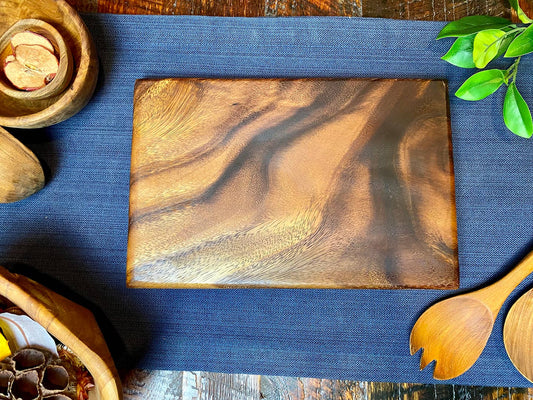 Premium, All Dark Grain, Small Square End Cutting Board