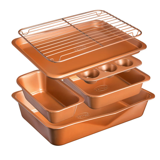 Gotham Steel - Gotham Steel StackMaster 6-Piece Aluminum Nonstick Bakeware