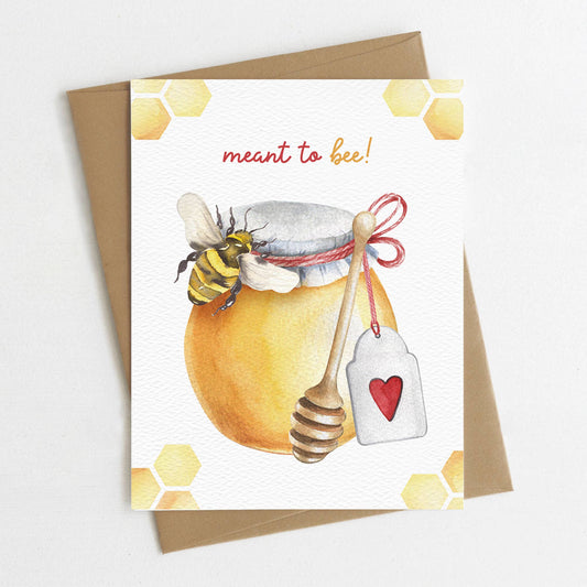 Meant to Bee Cards, Honey Bee, Bumble Bee, Love Card