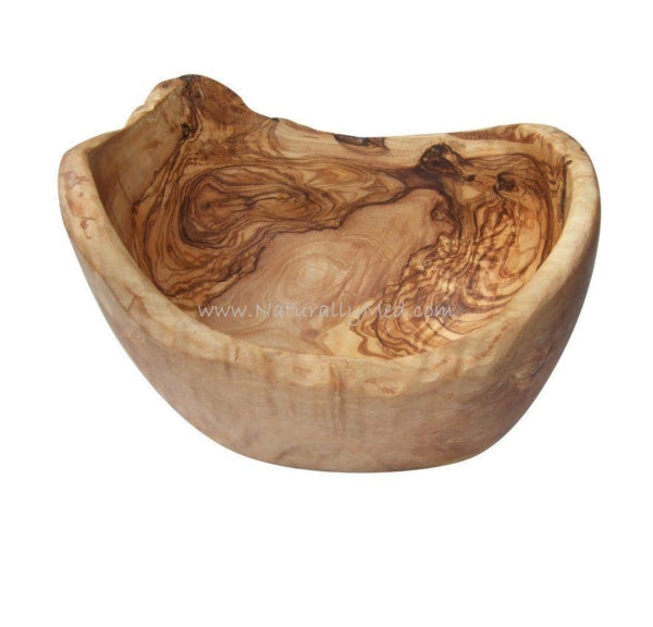 Olive Wood Natural Salad Bowl 12"