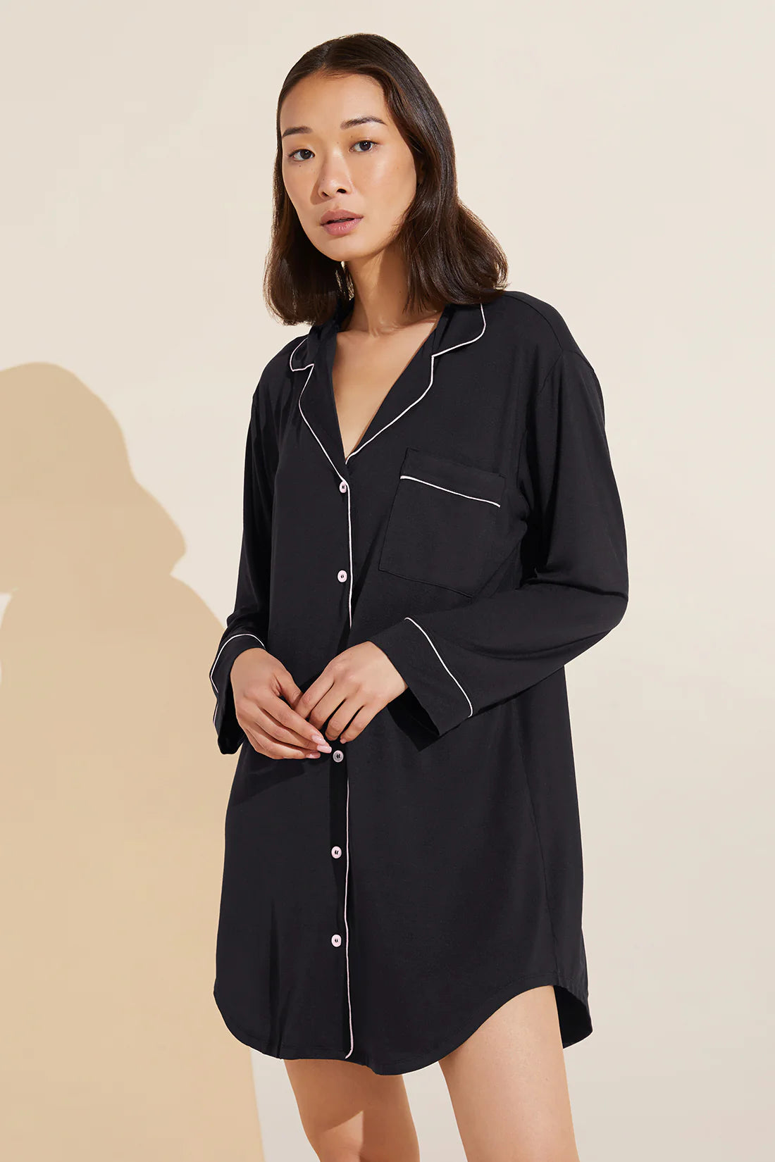 Button Up L/S Nightshirt