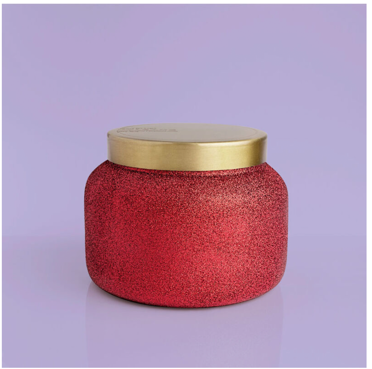 Red Glittered Ombre Candle Volcano