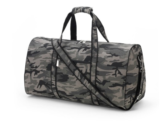 Black Camo Duffel Bag