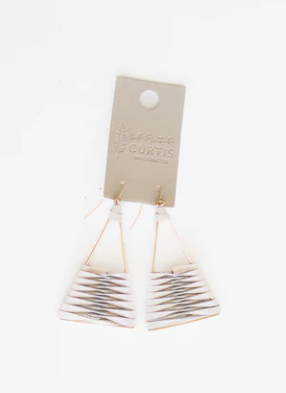 Dallas Gold Triangle Earring