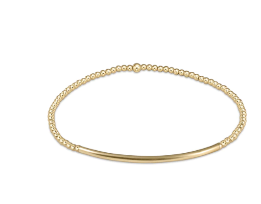 Bliss Bar Gold Bead Bracelet