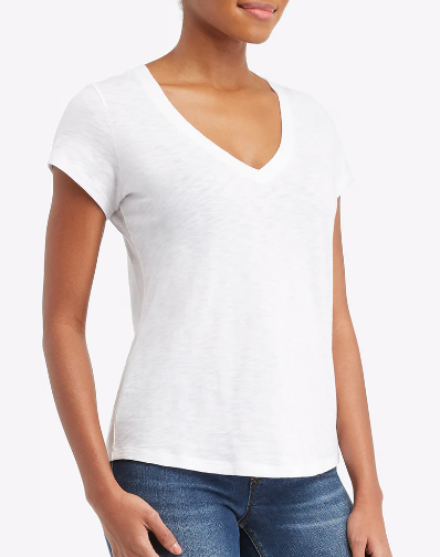 Spanx Slub V-Neck Tee