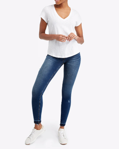 Spanx Slub V-Neck Tee