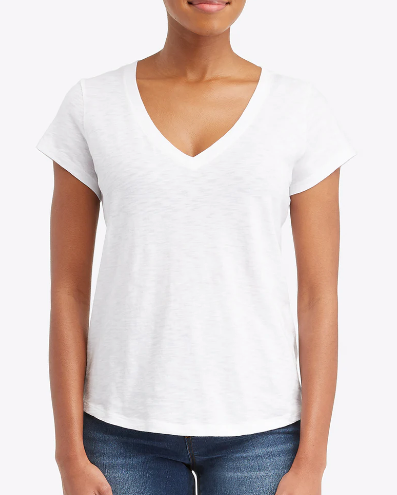 Spanx Slub V-Neck Tee