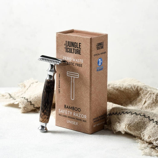 Bamboo Safety Razor - Unisex Eco-Friendly Razors, Zero Waste