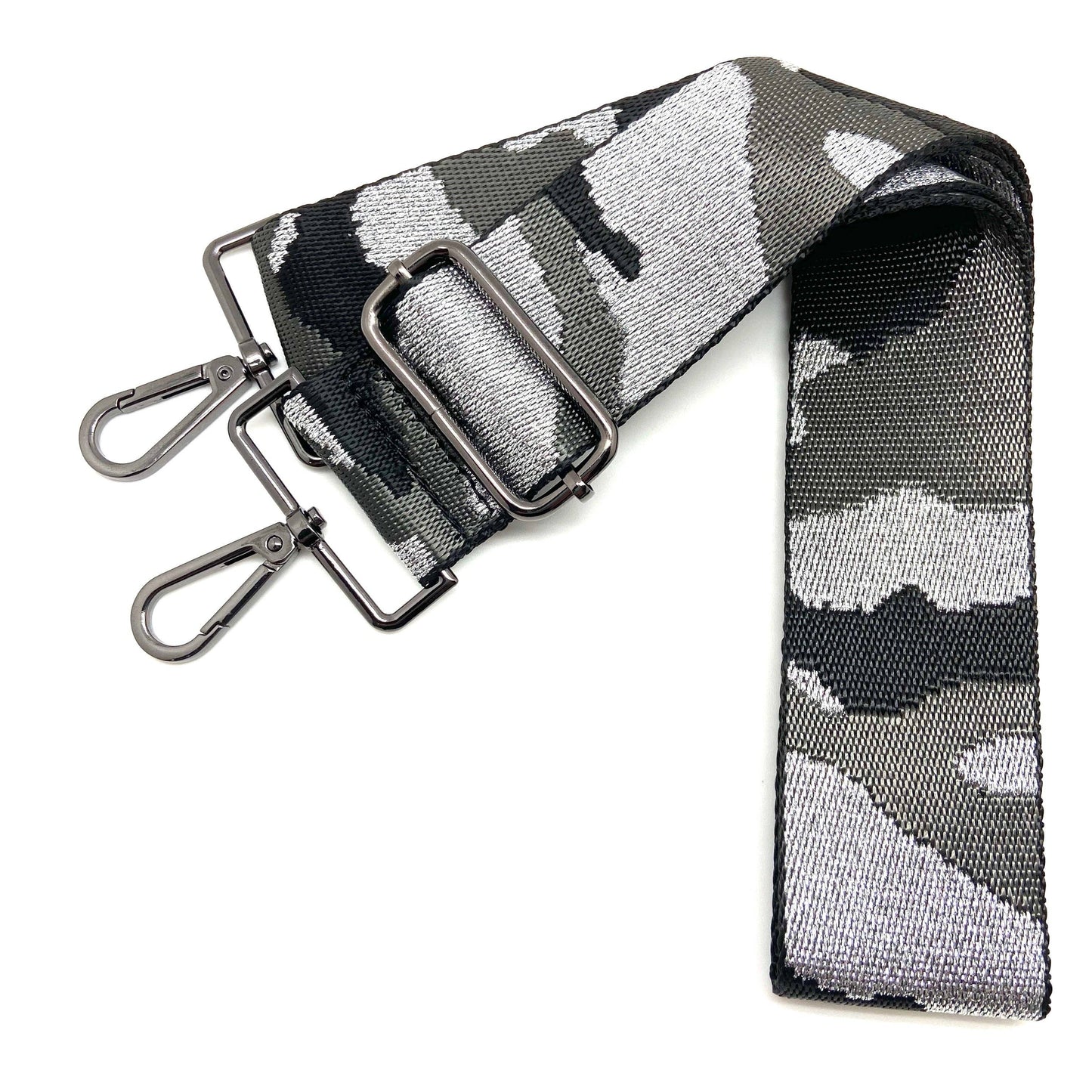 Cthru Purses - Camo - Grey & Metallic Silver